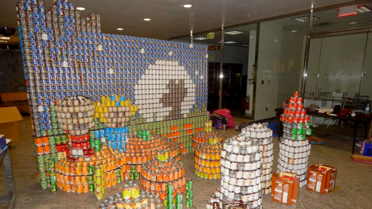 Canstruction Halloween 1